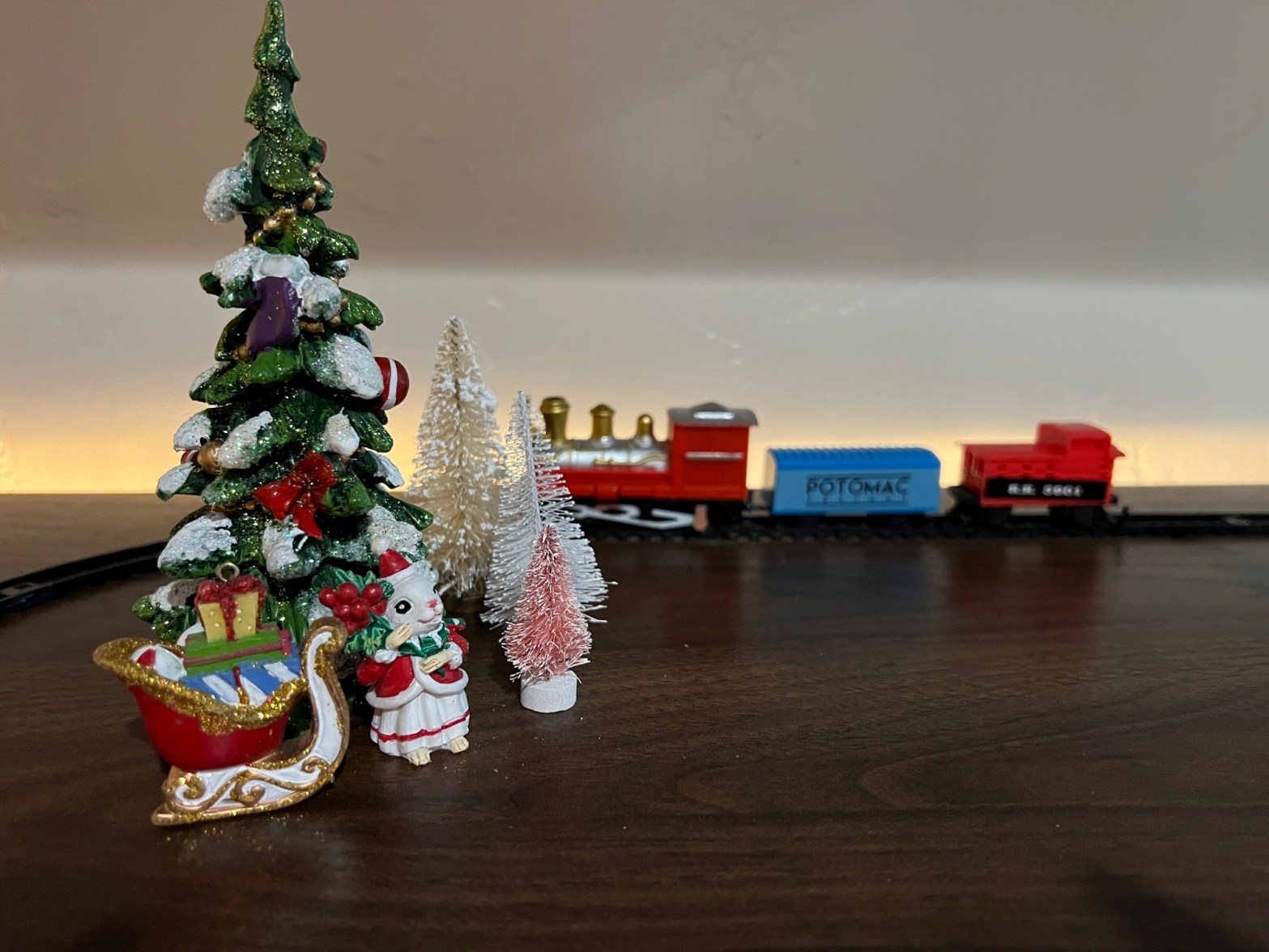 Christmas toy train