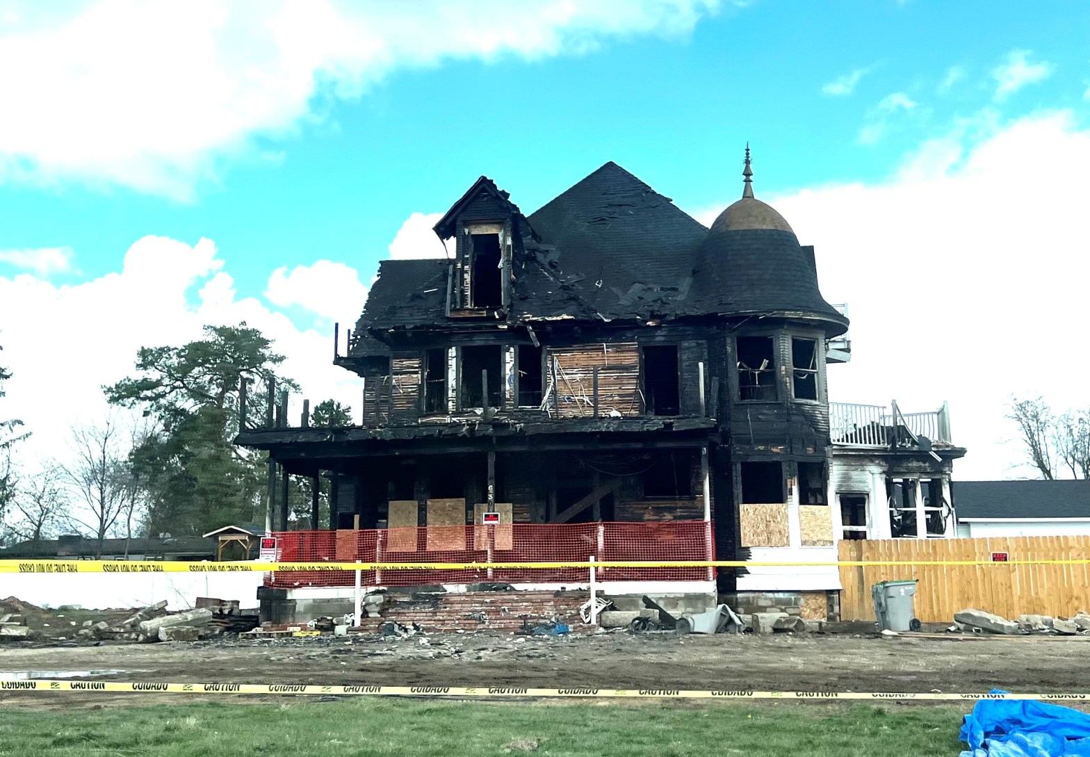 Victorian home that burned